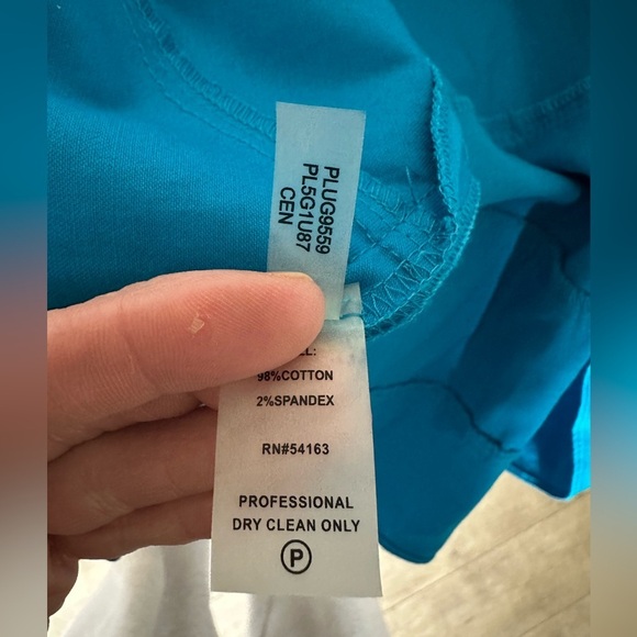 New Andrew Marc New York Teal Blue Fit and Flare Sleeveless Dress Size 2 Belted - Picture 15 of 15